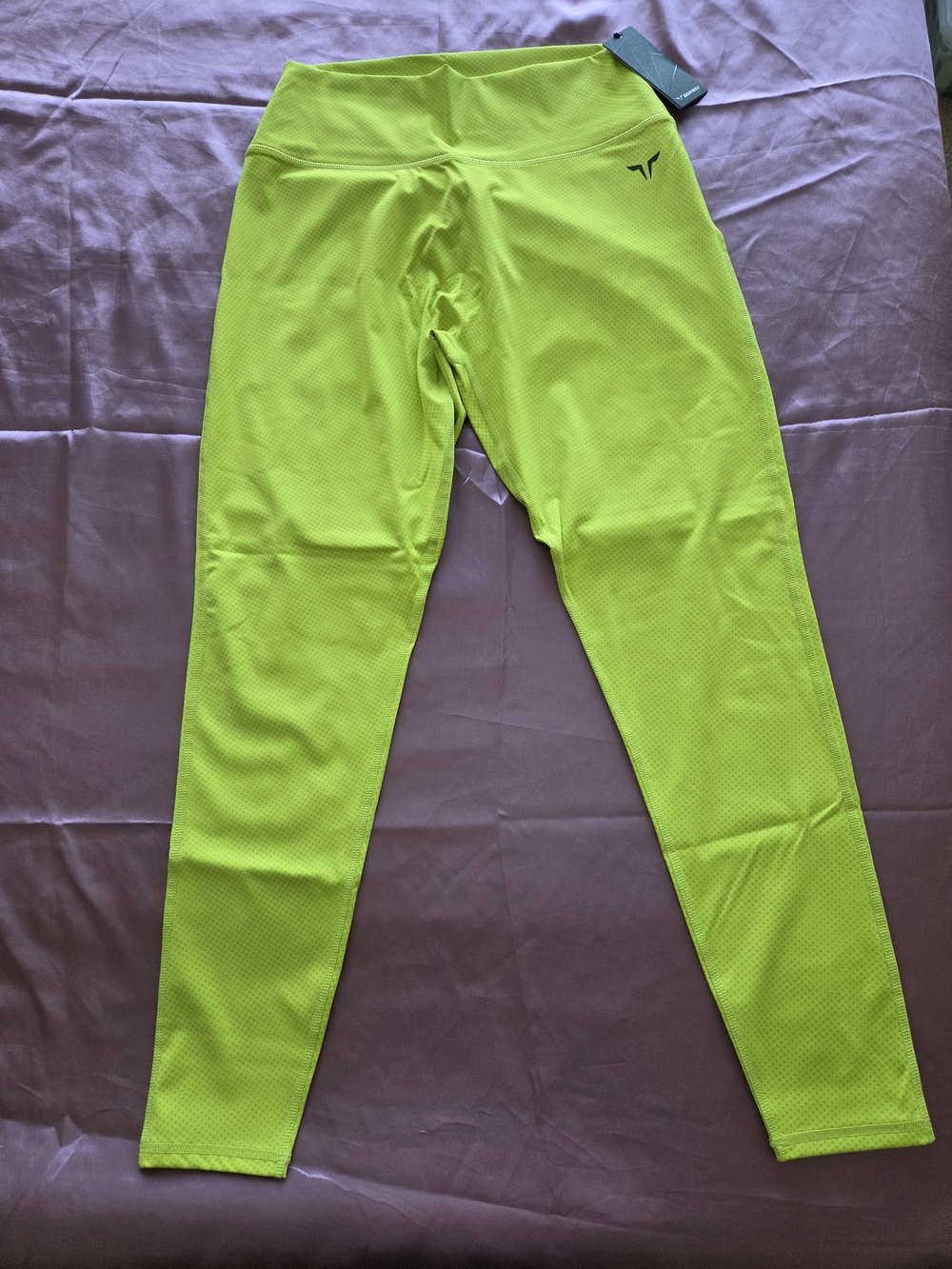 Squatwolf High Waisted Workout Leggings NWT Lime Neon Yellow Green Size XL